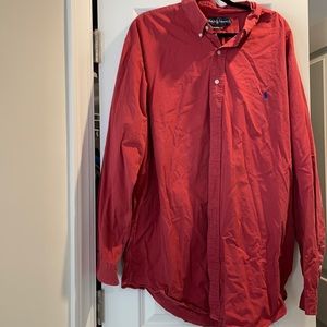Red polo long sleeve - 2XL